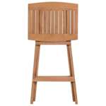   Składane stołki barowe, 4 szt., lite drewno tekowe