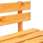   Ogrodowa ławka z palet, drewno, miodowy brąz