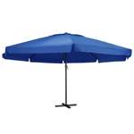   Parasol ogrodowy na słupku aluminiowym, 500 cm, lazurowy