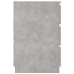  Biurko, betonowy szary, 140x50x77 cm, płyta wiórowa