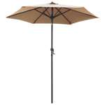   Parasol, taupe, 200 x 211 cm, aluminium