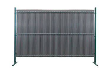 Listwa ogrodzeniowa pionowa szeroka 123x8 RD03 szary