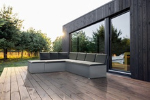 Narożnik ogrodowy na taras RD17 jasny szary