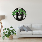 Drzewo Bonsai Tryptyk – ekologiczny obraz z mchem