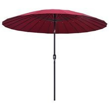 Parasol ogrodowy na słupku aluminiowym, 270 cm, bordowy