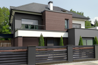 Przęsło ogrodzeniowe poziome 200x120 szare RAL7016 poziome