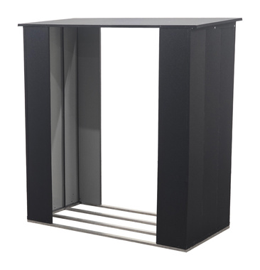 Wiata na drewno kominkowe drewutnia antracyt 167x150x75 do montażu