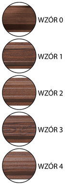 Przęsło ogrodzeniowe poziome 200x120 z imitacją drewna