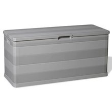 Skrzynia ogrodowa, szara, 117 x 45 x 56 cm