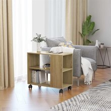 Stolik boczny, dąb sonoma, 70x35x55 cm, płyta wiórowa