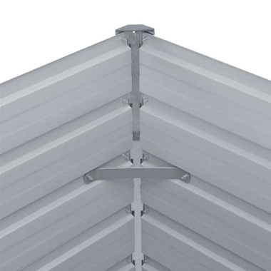   Donica do podniesionej rabaty, 100x100x45 cm, stal, antracytowa
