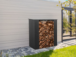 Wiata na drewno ,drewutnia czarna 167x150x75 do montażu