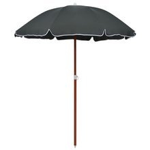 Parasol na stalowym słupku, 180 cm, antracytowy