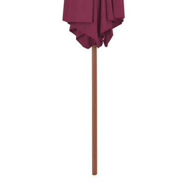   Parasol ogrodowy na drewnianym słupku, 270 cm, bordowy