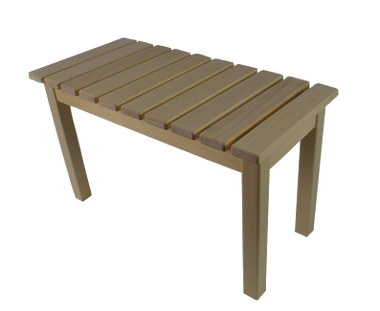 Ławka bez oparcia z drewna osikowego mała do sauny 765 x 450 x 360 mm