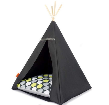 Legowisko TIPI - Zielone grochy