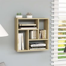 Półka ścienna, dąb sonoma, 45,1x16x45,1 cm, płyta wiórowa