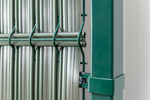 Listwy ogrodzeniowe pionowe szerokie 123 X 250 RD12 zielona