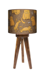 Lampa stołowa - trójnóg drewniana mała - Cat