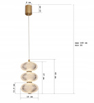 Nowoczesna lampa sufitowa KULE - LED