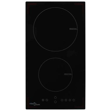 Płyta indukcyjna z 2 palnikami, dotykowa, szklana, 3500 W
