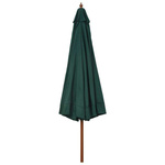   Parasol ogrodowy na drewnianym słupku, 330 cm, zielony