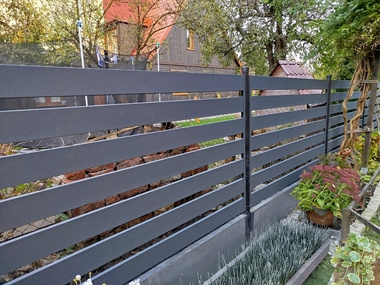 Przęsło ogrodzeniowe poziome 200x120 antracyt