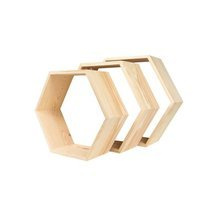 Półka heksagon - 3 w 1 bez plecków