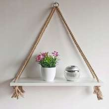 2 Półki ścienne styl skandynawski Piramidki Białe