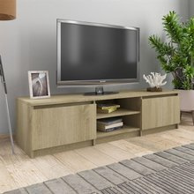 Szafka TV, dąb sonoma, 140x40x35,5 cm, płyta wiórowa