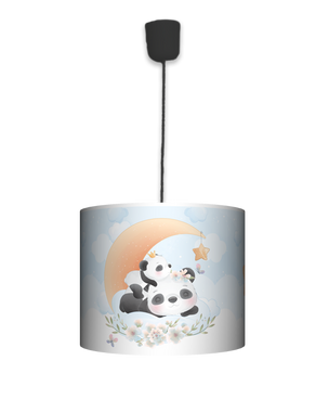Lampa wisząca mała - Cute Panda (niebieska)