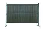 Listwy ogrodzeniowe pionowe szerokie 123 X 250 RD12 zielona