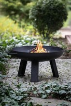 PALENISKO OGRODOWE NA OGNISKO DO GRILLA KOSZ 65cm CZARNY