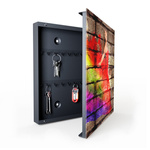 Skrzynka na klucze - Rainbow brick lady