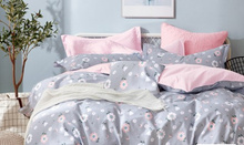 Pościel satyno-bawełna 160/200 KWIATY