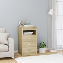 Komoda, dąb sonoma, 40x50x76 cm, płyta wiórowa