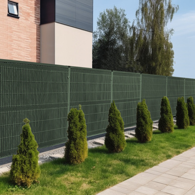 Listwy ogrodzeniowe pionowe szerokie 123 X 250 RD12 zielona