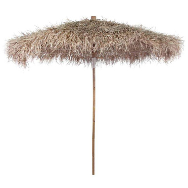   Parasol bambusowy z pokryciem z liści bananowca, 210 cm