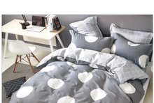 Pościel satyno-bawełna 160/200 Nowoczesne Groszki