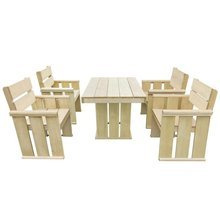 5-cz. zestaw mebli ogrodowych, impregnowana sosna