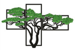 Drzewo "Tryptyk"  Bonsai – ekologiczny obraz z mchem