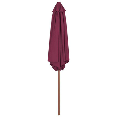   Parasol ogrodowy na drewnianym słupku, 270 cm, bordowy