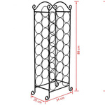   Metalowy stojak na 21 butelek wina