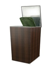 Osłona (obudowa) do kosza technorattanowa pojedyncza kolor RD 08 SŁOMKOWY