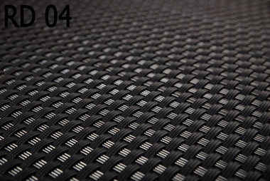 Donica ogrodowa technorattanowa kwadratowa 46x46x46 Czarny