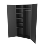 Szafa gospodarcza metalowa RAL 9005 100×200×40 cm