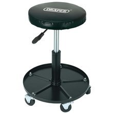 Draper Tools Regulowane siedzisko robocze, czarne