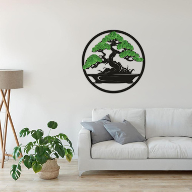 Drzewo Bonsai III– ekologiczny obraz z mchem