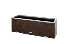 Donica ratanowa z nawodnieniem i dociepleniem 95 x 39 x 43 cm RD08 słomkowy