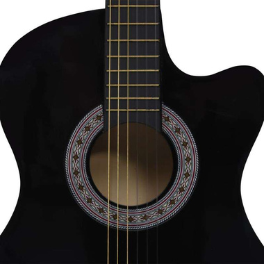   12-cz. zestaw z gitarą akustyczną z wycięciem, 6 strun, 38"